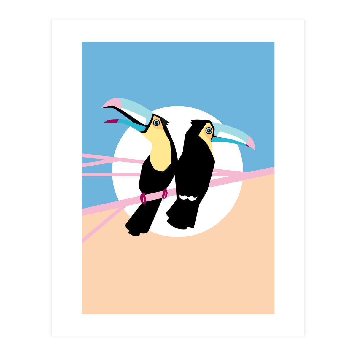 Pastel Toucans (Print Only)