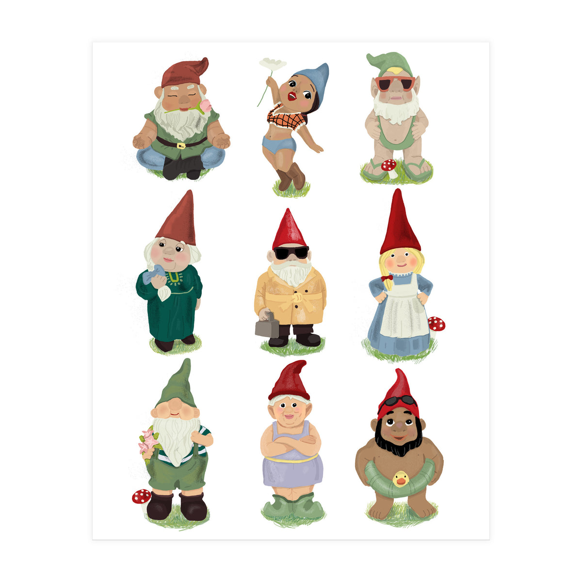 Garden Gnomes (Print Only)