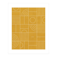 My Favorite Geometric Patterns No.22 - Mustard Yellow (Print Only)