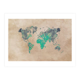 world map green (Print Only) thumbnail