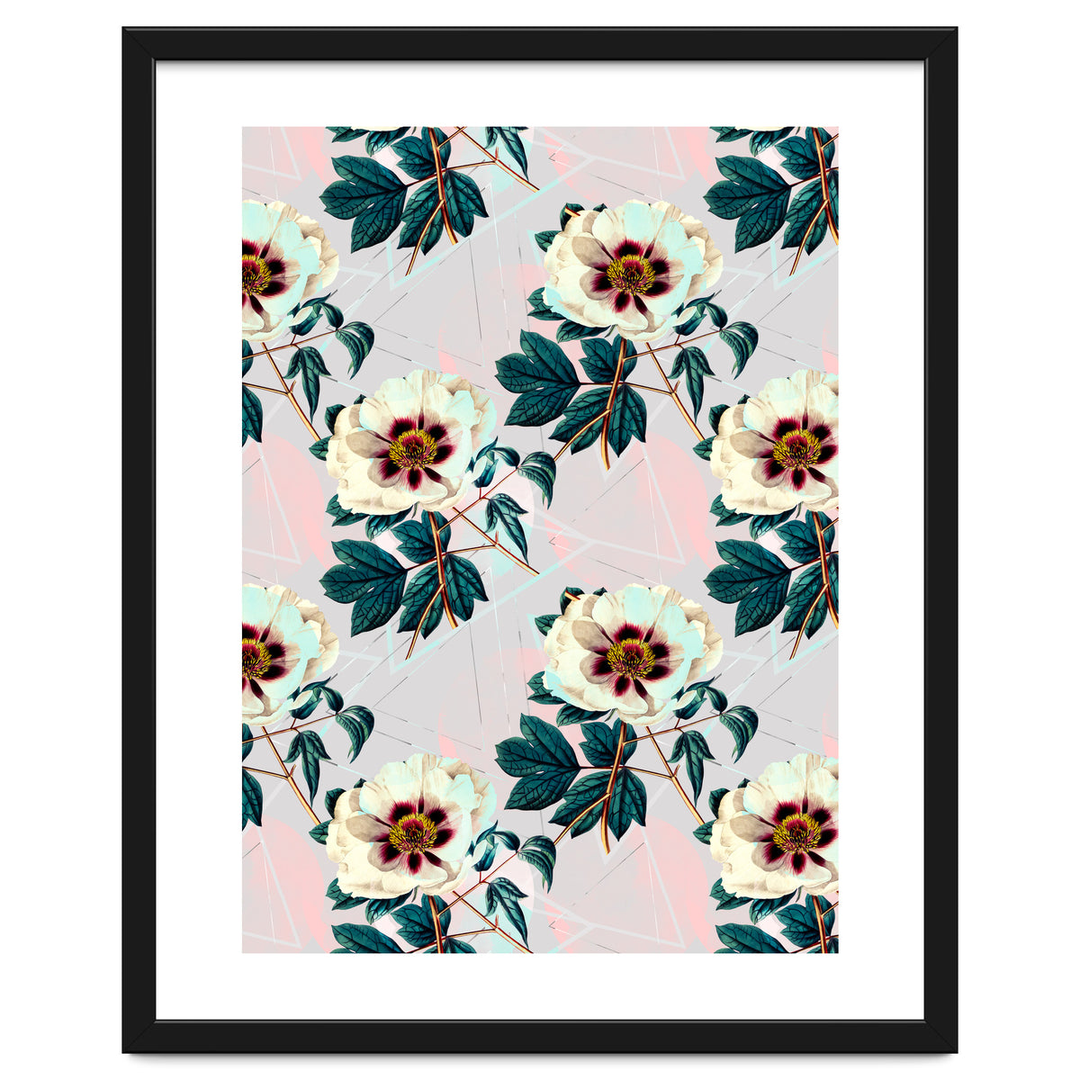 Flowery blooming with geometric