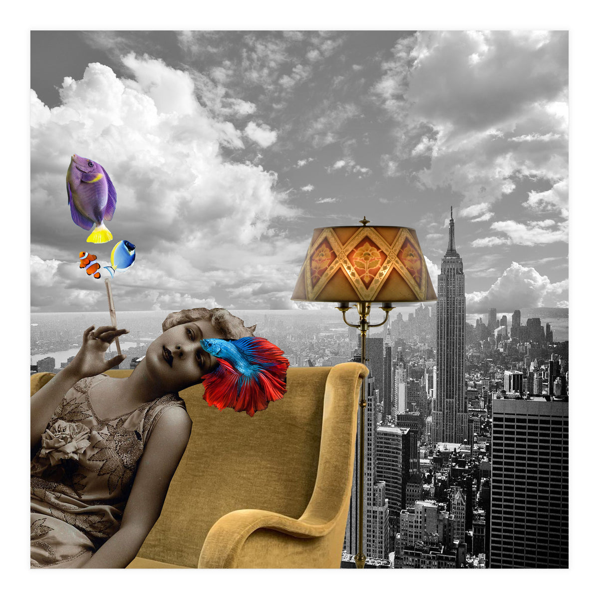 Pisces - Collage (Print Only)