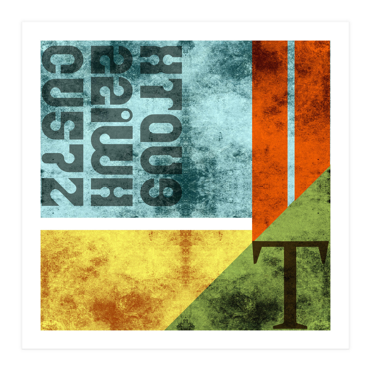 Abstract Industrial Rgby (Print Only)