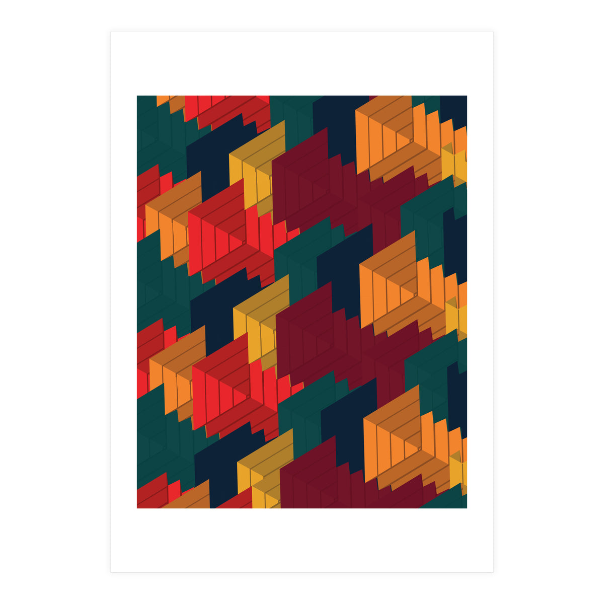 3D X Cube Autumn (Print Only)