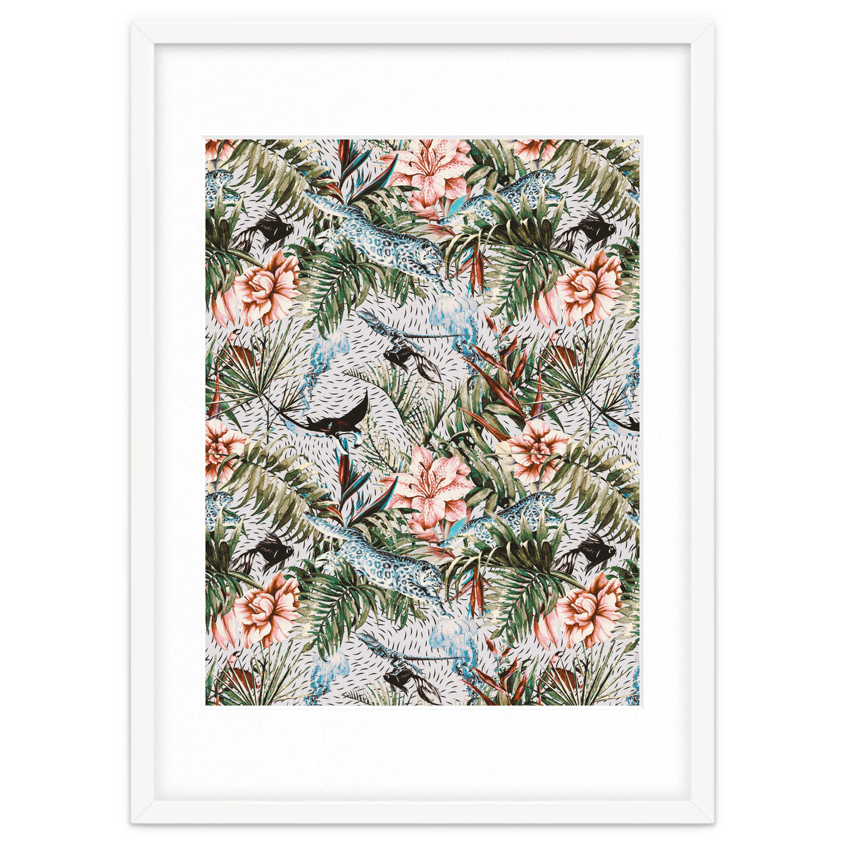 Paradisiacal flora and fauna