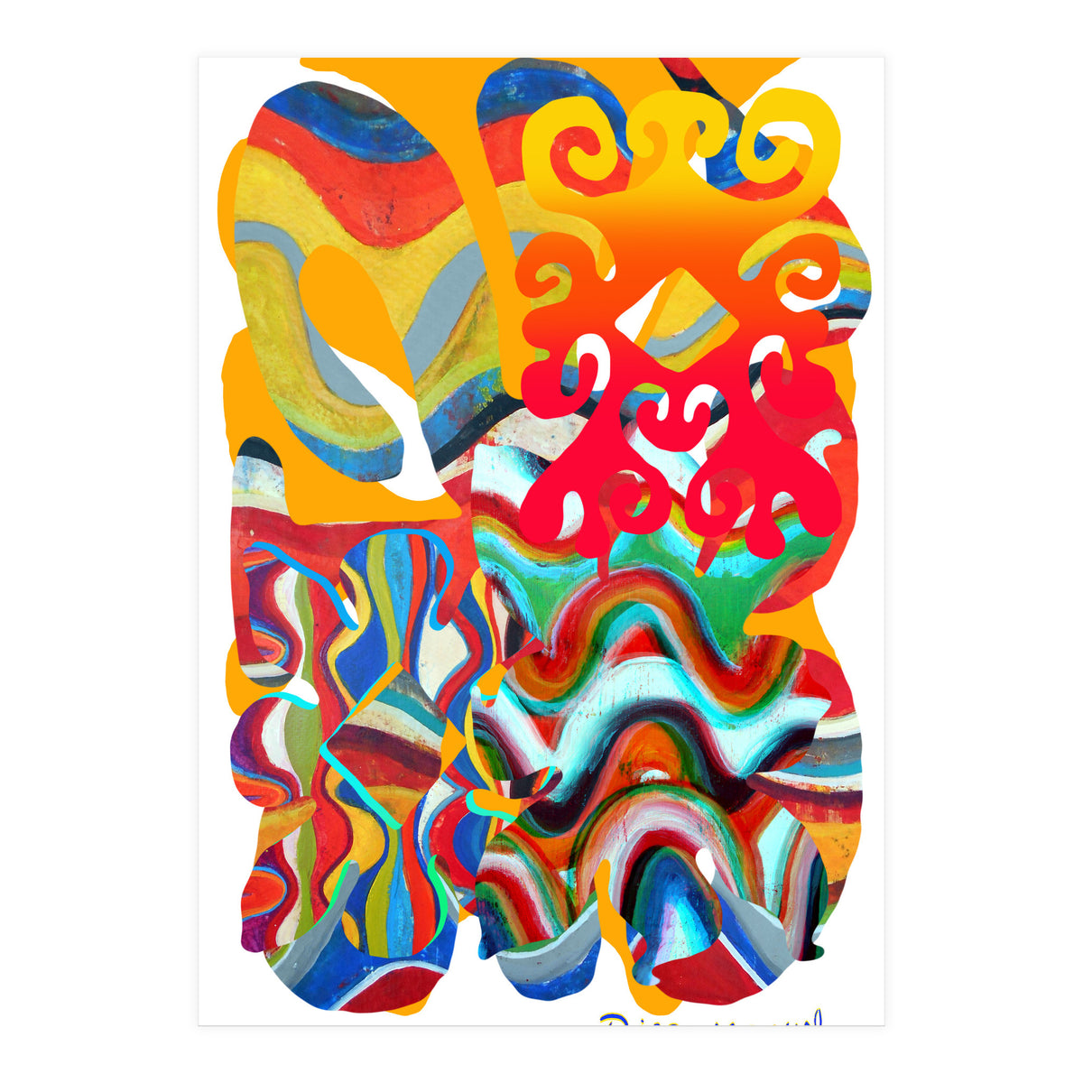 Pop Abstract Asimetrico 4 Copia (Print Only)