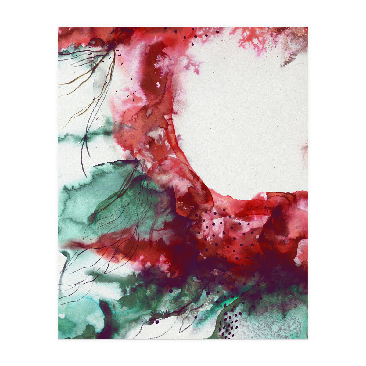 Abstract floral explosion (Print Only)