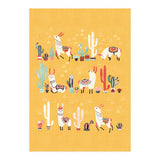Happy Llama With Cactus In A Pot (Print Only) thumbnail