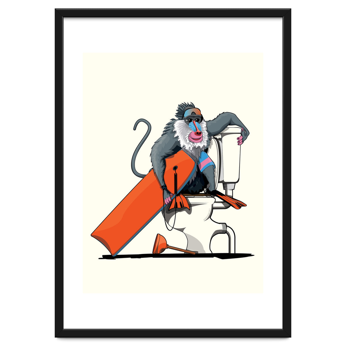 Baboon on the Toilet, Funny Bathroom Humour