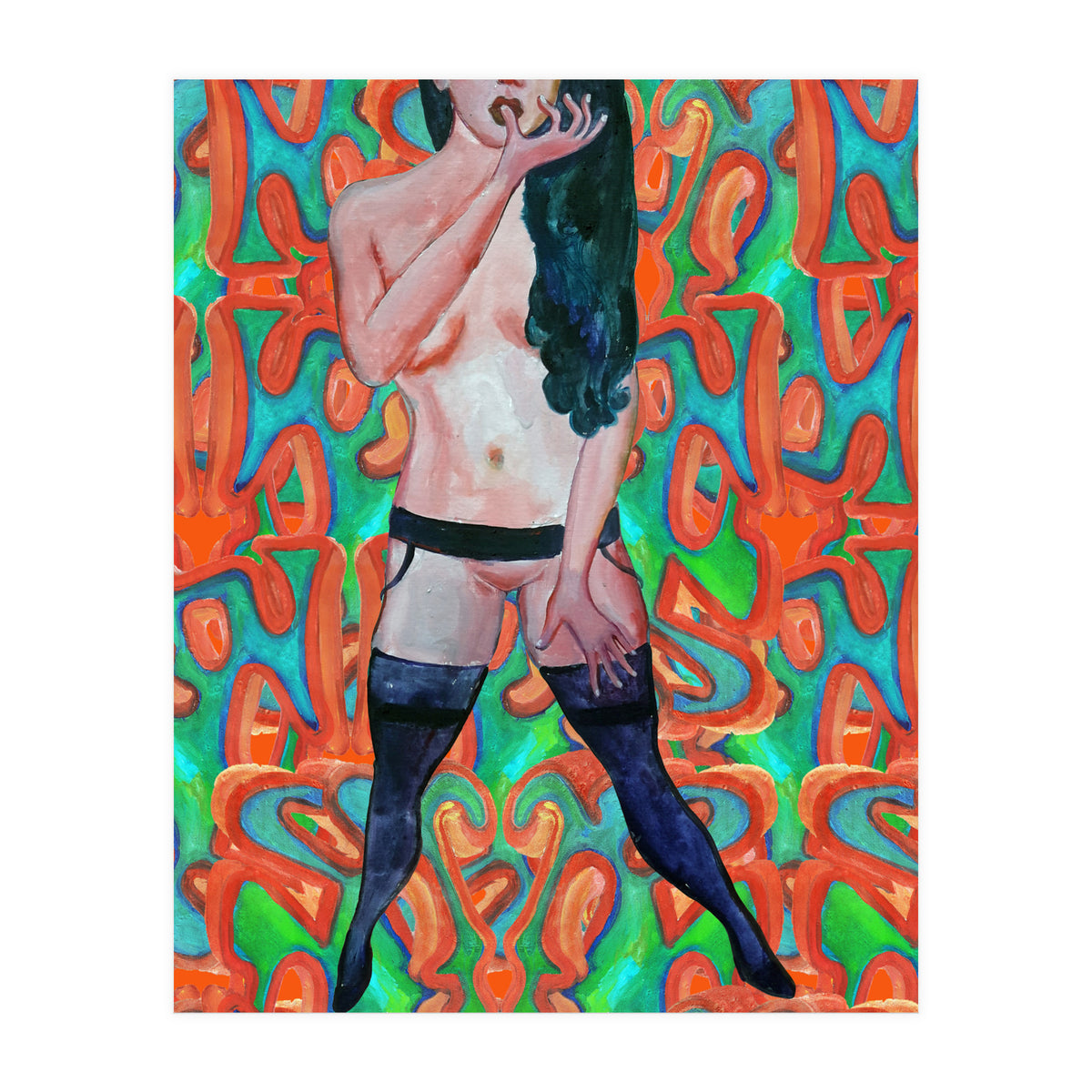 Chica Con Medias 2b (Print Only)