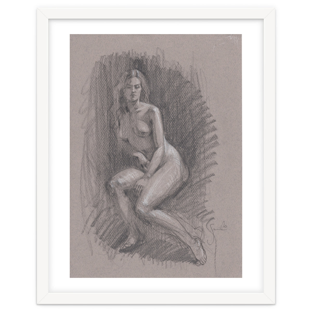 Beautiful drawing of a woman