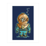 Cute Deep Sea Diver (Print Only) thumbnail