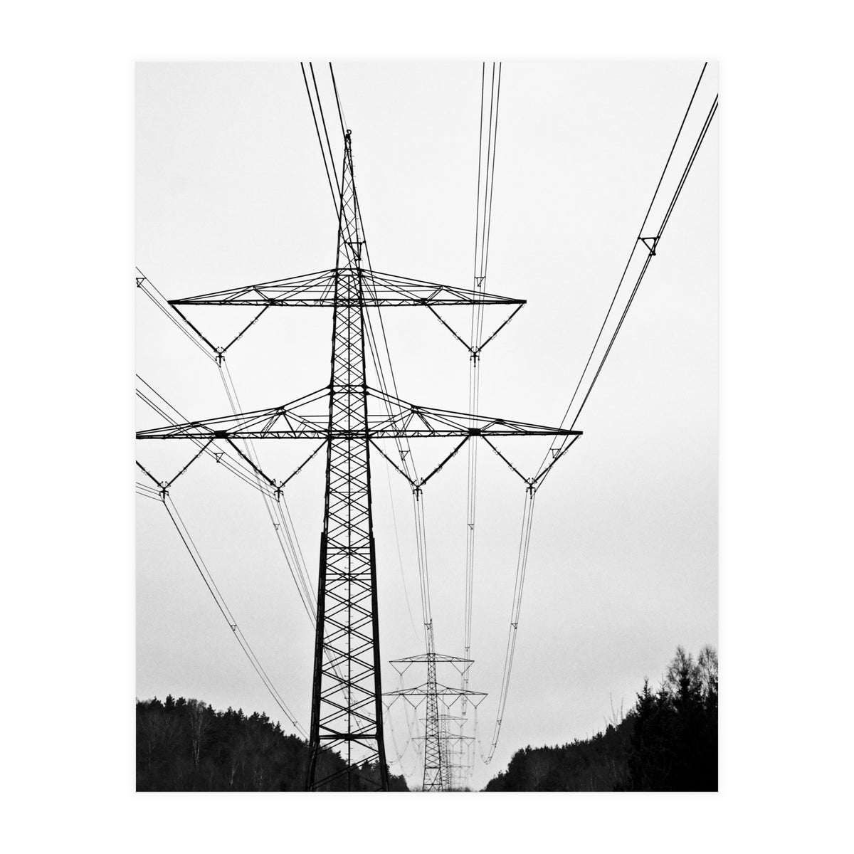 Pylon Landscape, Urban Germany (Print Only)