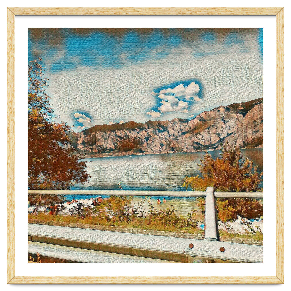 Sunny Garda Lake, italy.