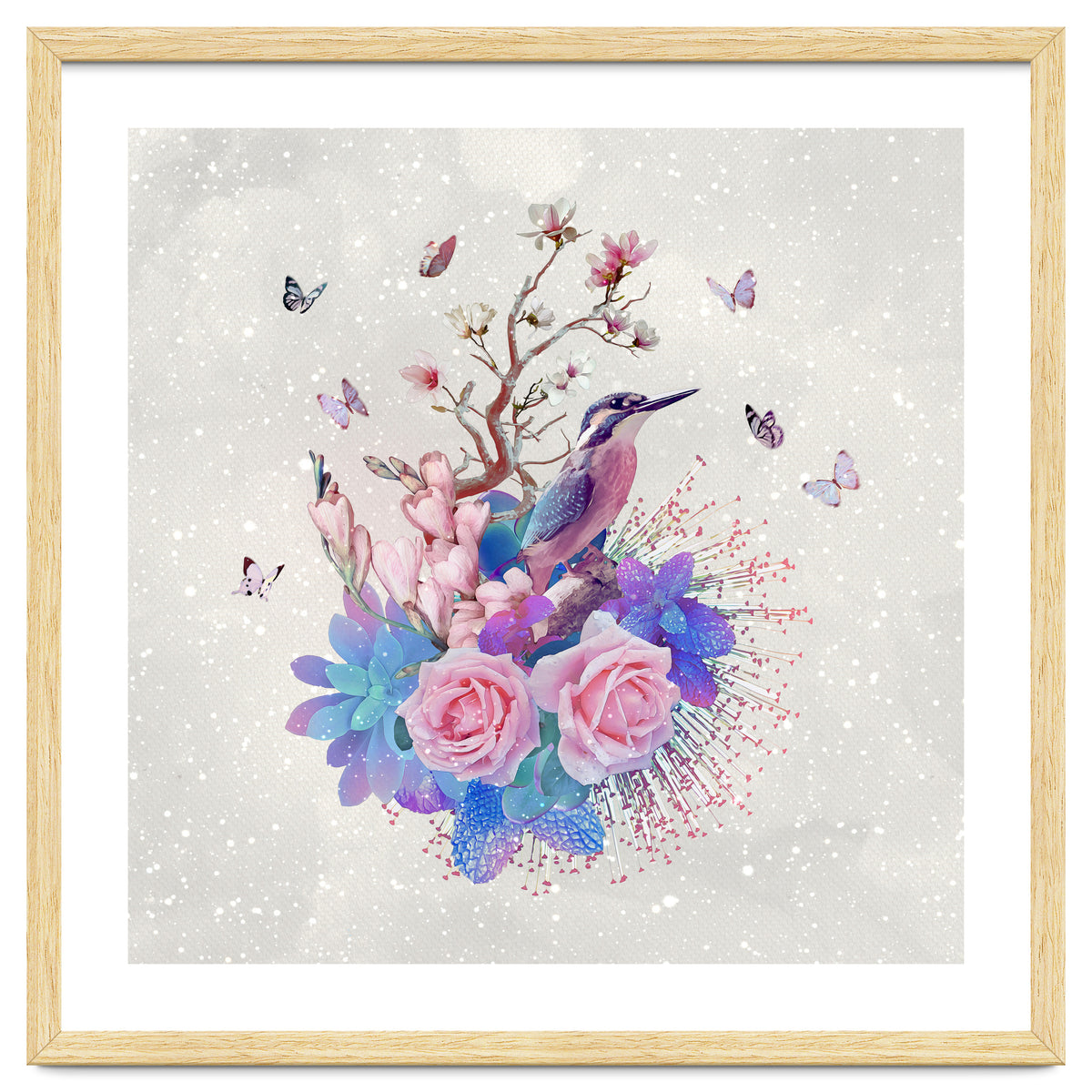 Floral Alcedo Atthis