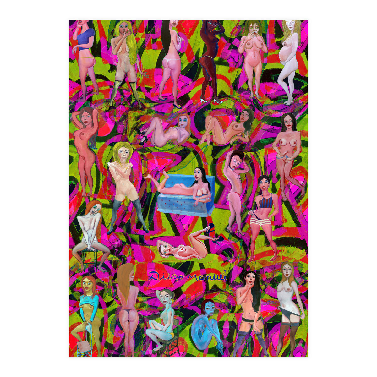 Chicas 3d 9 (Print Only)