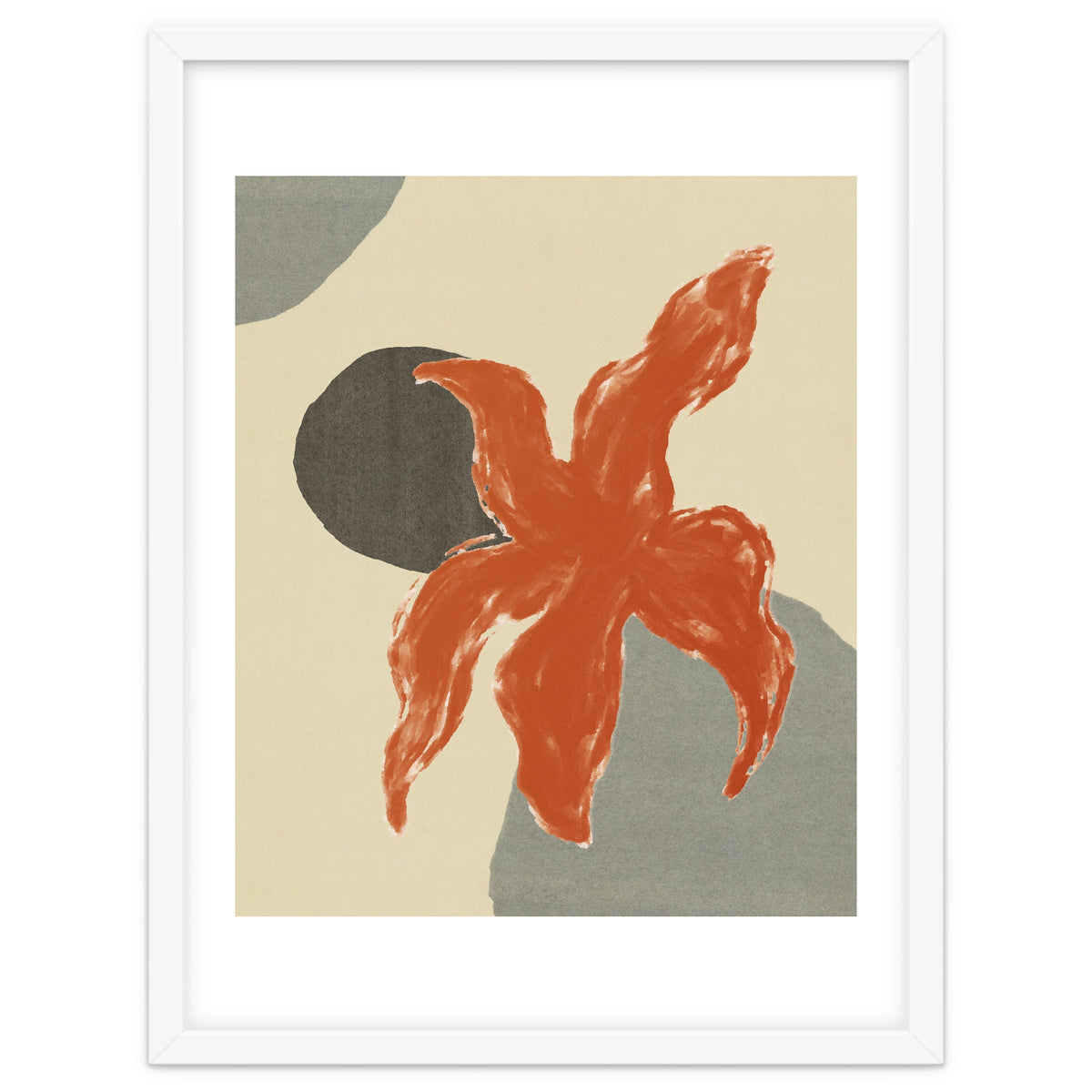 Wobbly Sea Star On Rocks \\ Abstract Composition