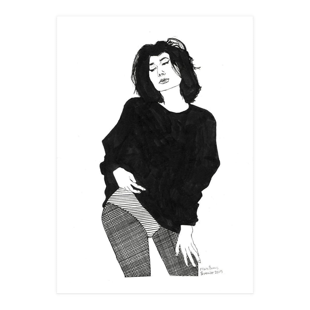 Untitled #44 - Woman in black (Print Only)