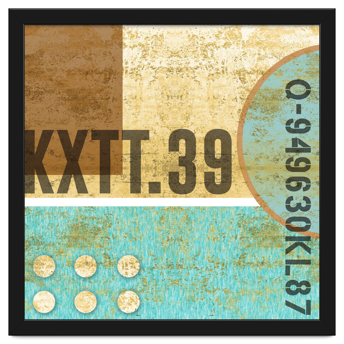 Abstract Industrial Sand And Blue