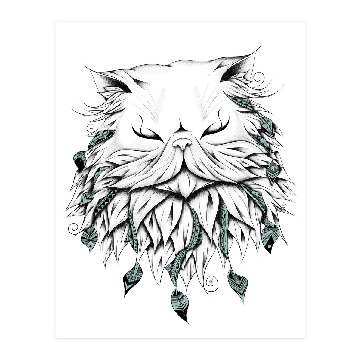 Poetic Persian Cat (Print Only)