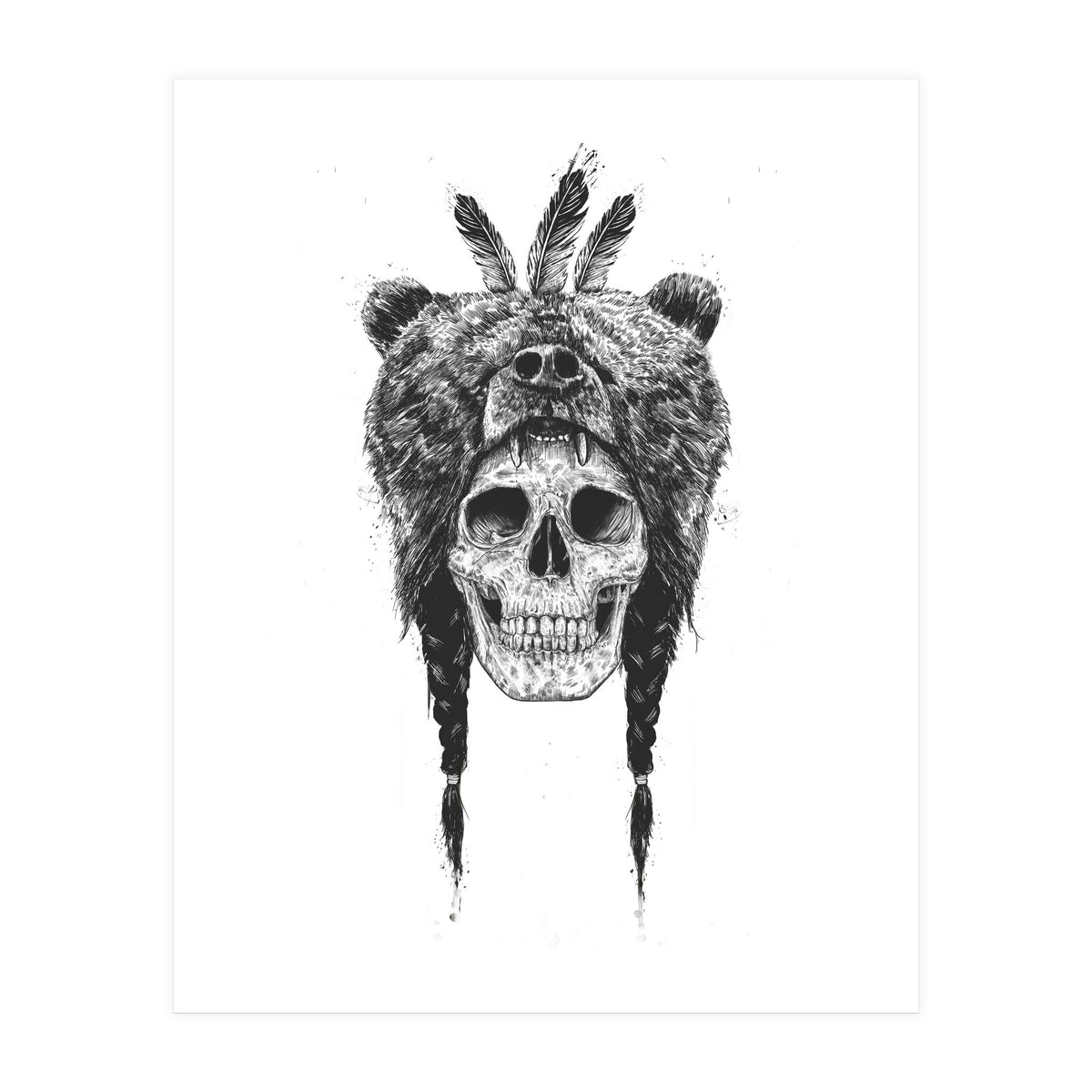 Dead Shaman Bw (Print Only)