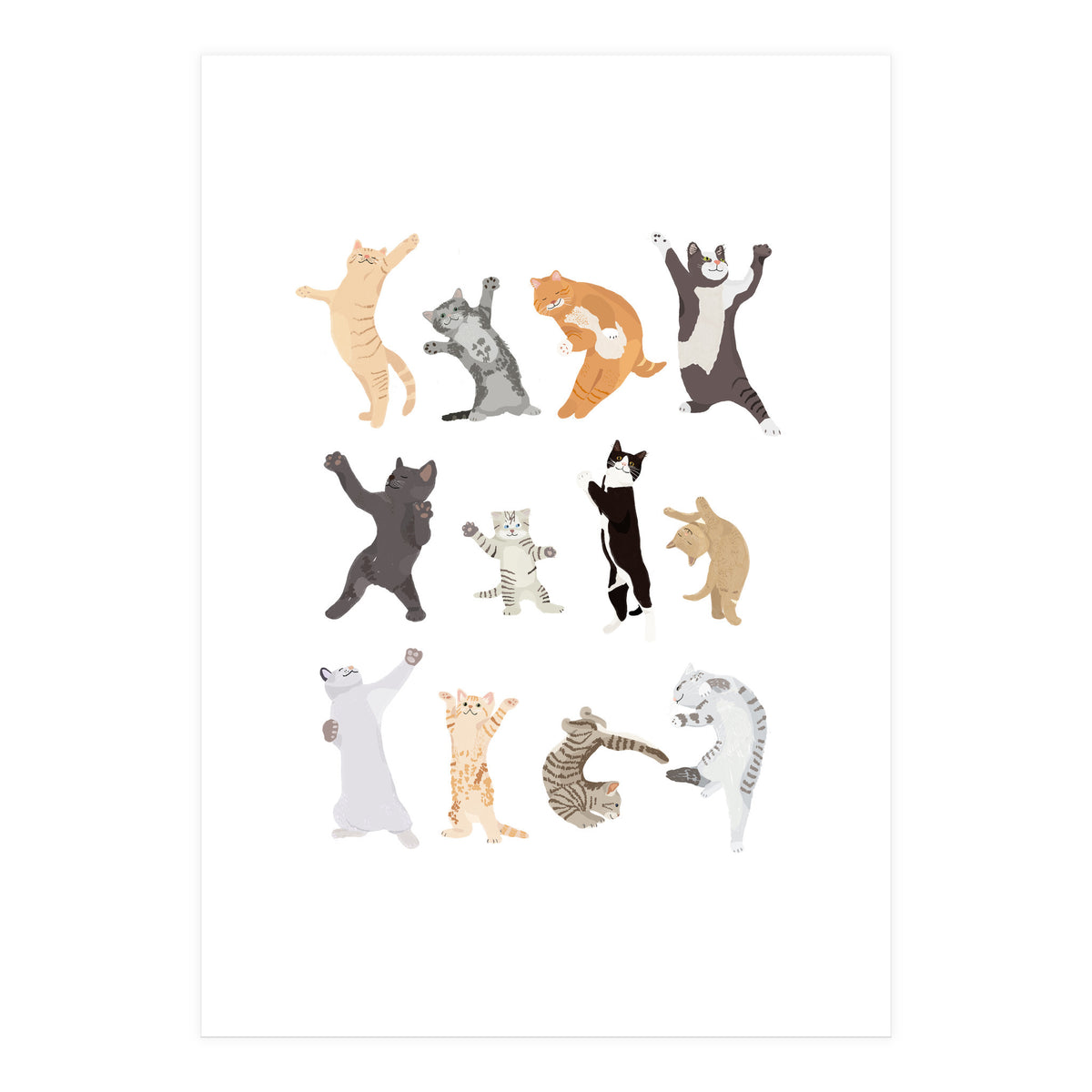 Dancing Cats (Print Only)