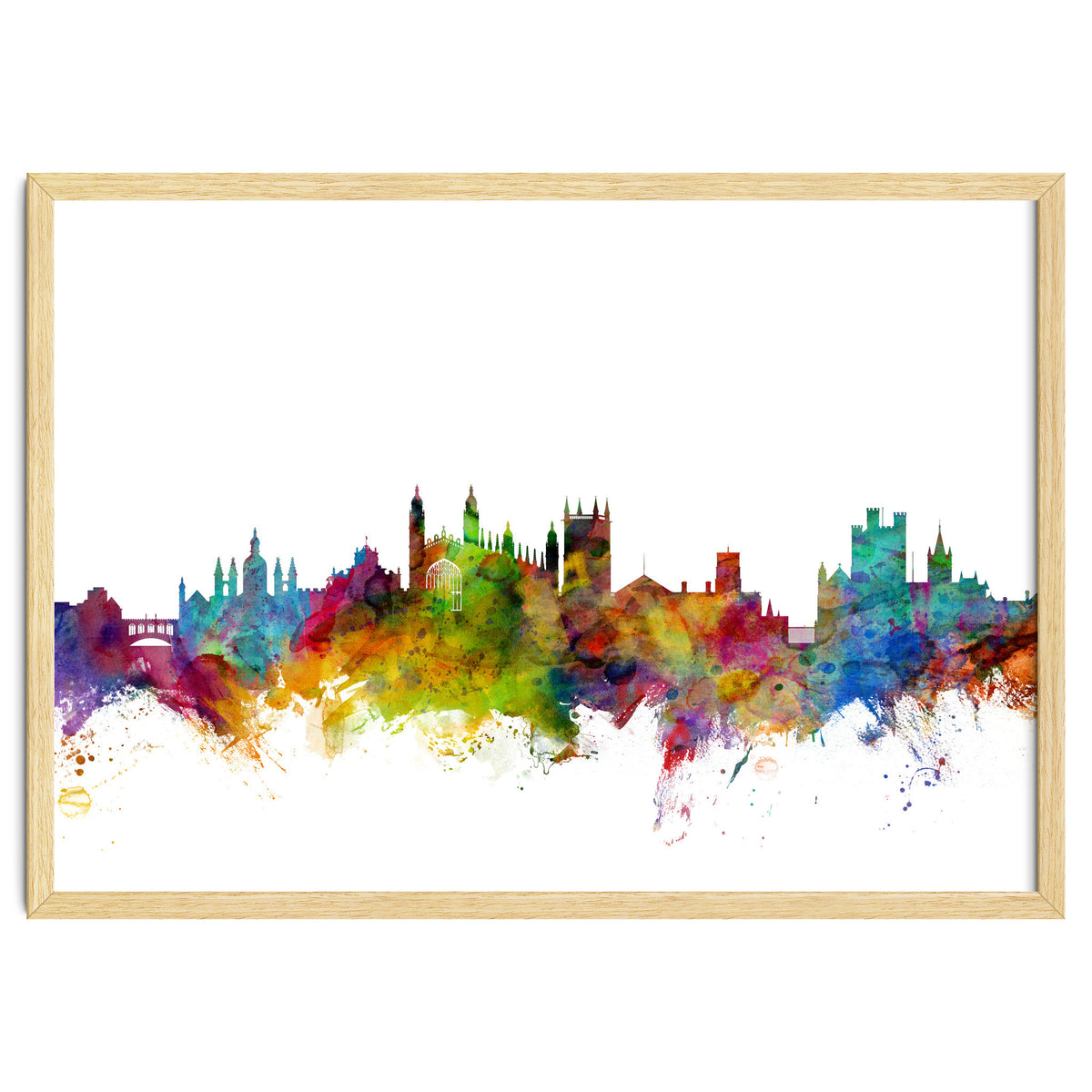 Cambridge England Skyline