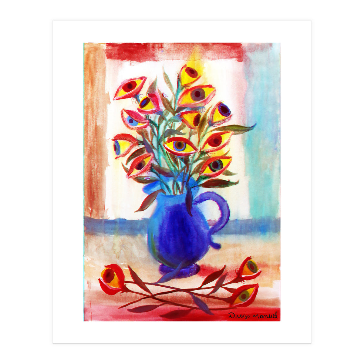 Flores Ojos 3d (Print Only)