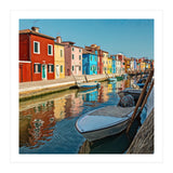 Boats In Venice Colorful Italy (Print Only) thumbnail