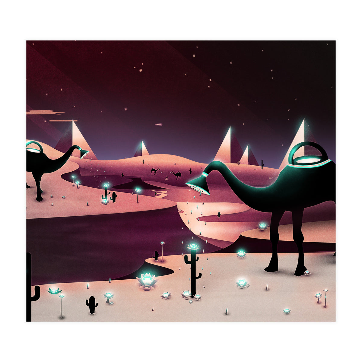 Watering The Desert (Print Only)