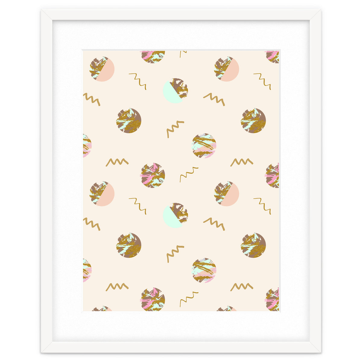 Abstract geometric vector painting