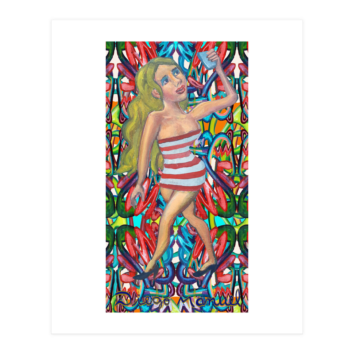 Chica Selfie (Print Only)