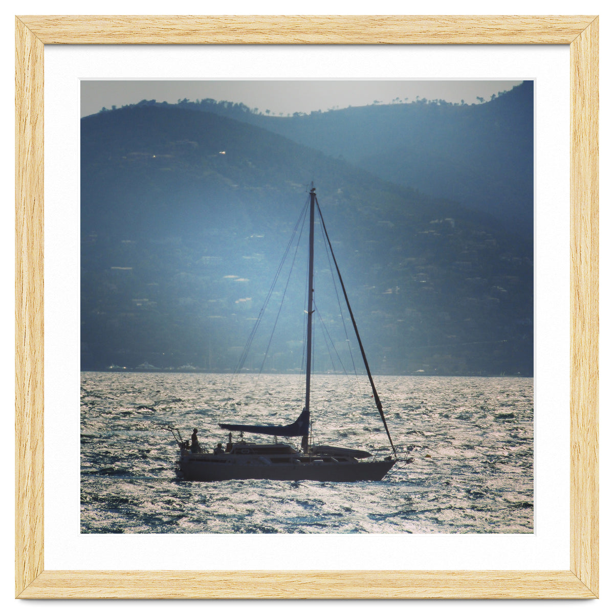 Sailing boat at sunset