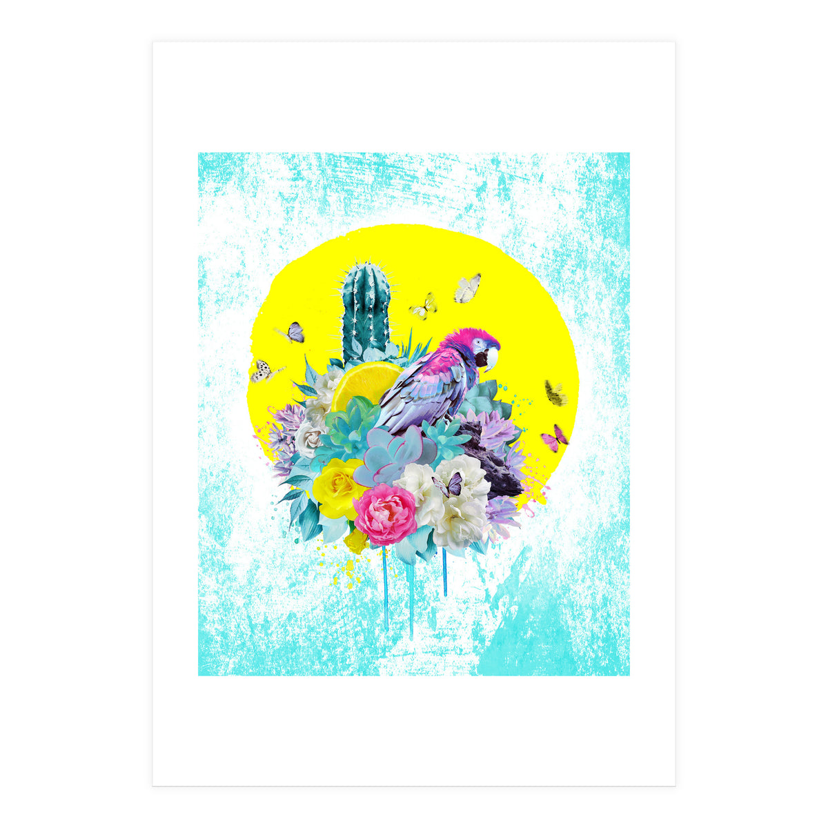 Floral Ara  (Print Only)