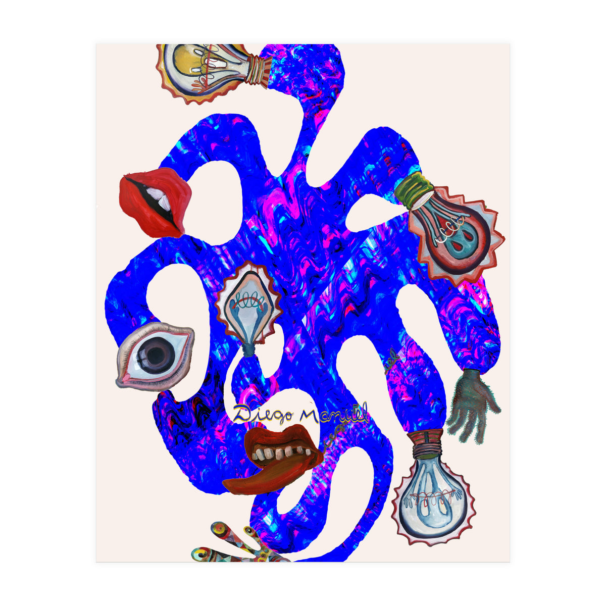 Pulpo Azul (Print Only)