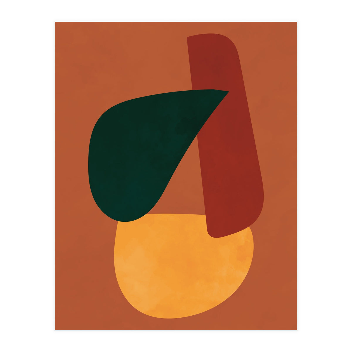 Abstract Shapes Boho Modern Mid Century Modern (Print Only)