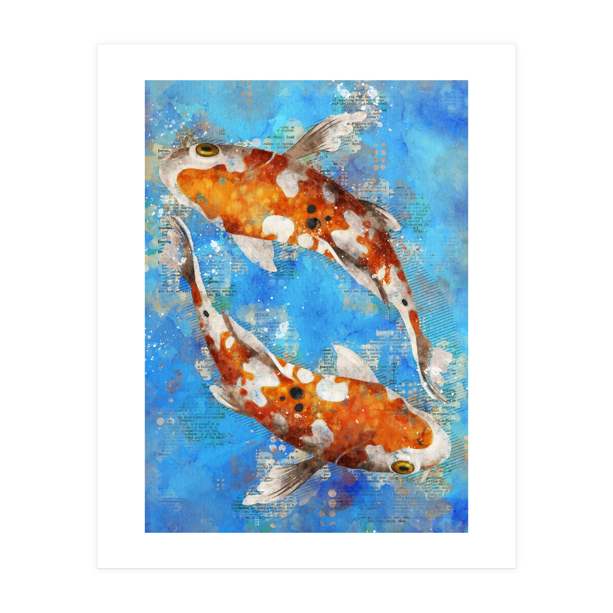 Koi Fishes (Print Only)