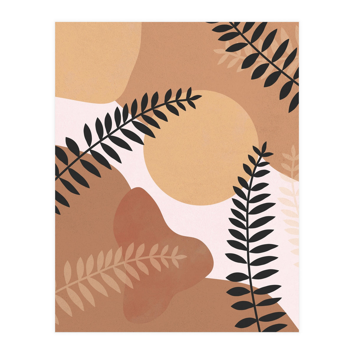 Boho Fern Leaves (Print Only)