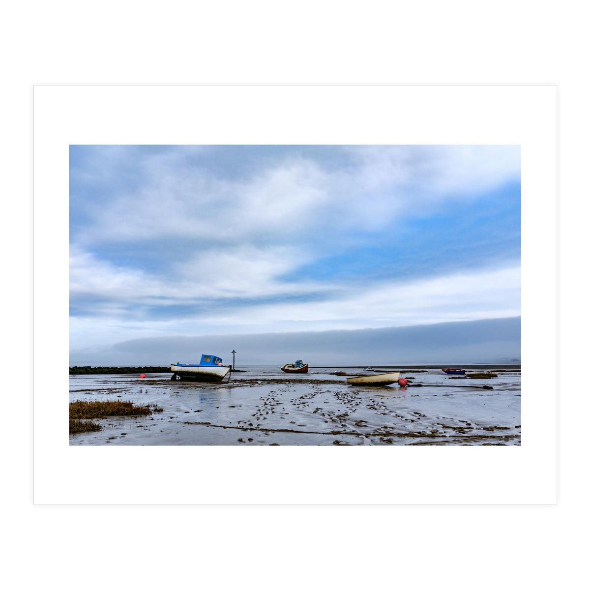 Moored Boats, Morecambe Bay (Print Only)
