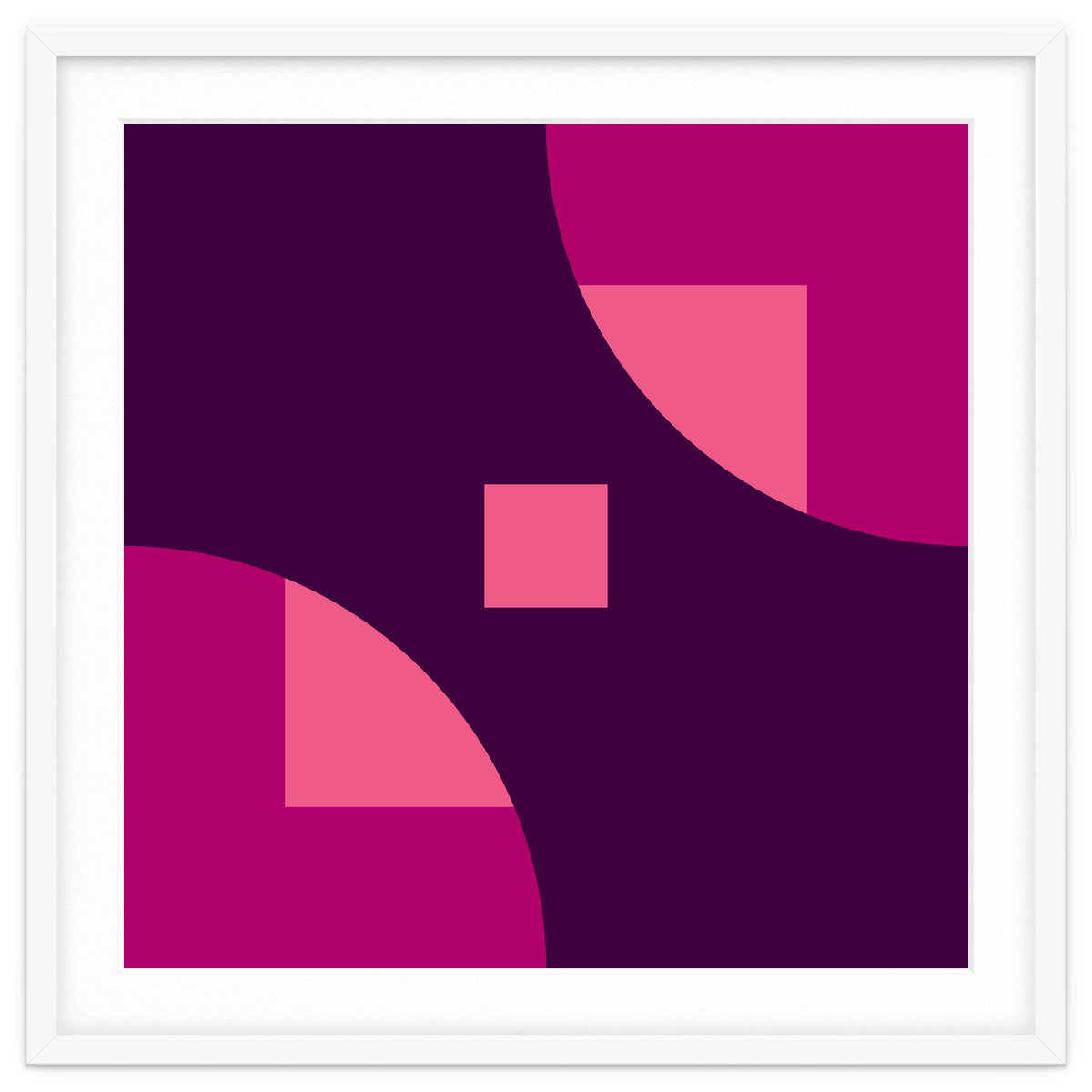 Geometric Shapes No. 1 - purple & pink squares