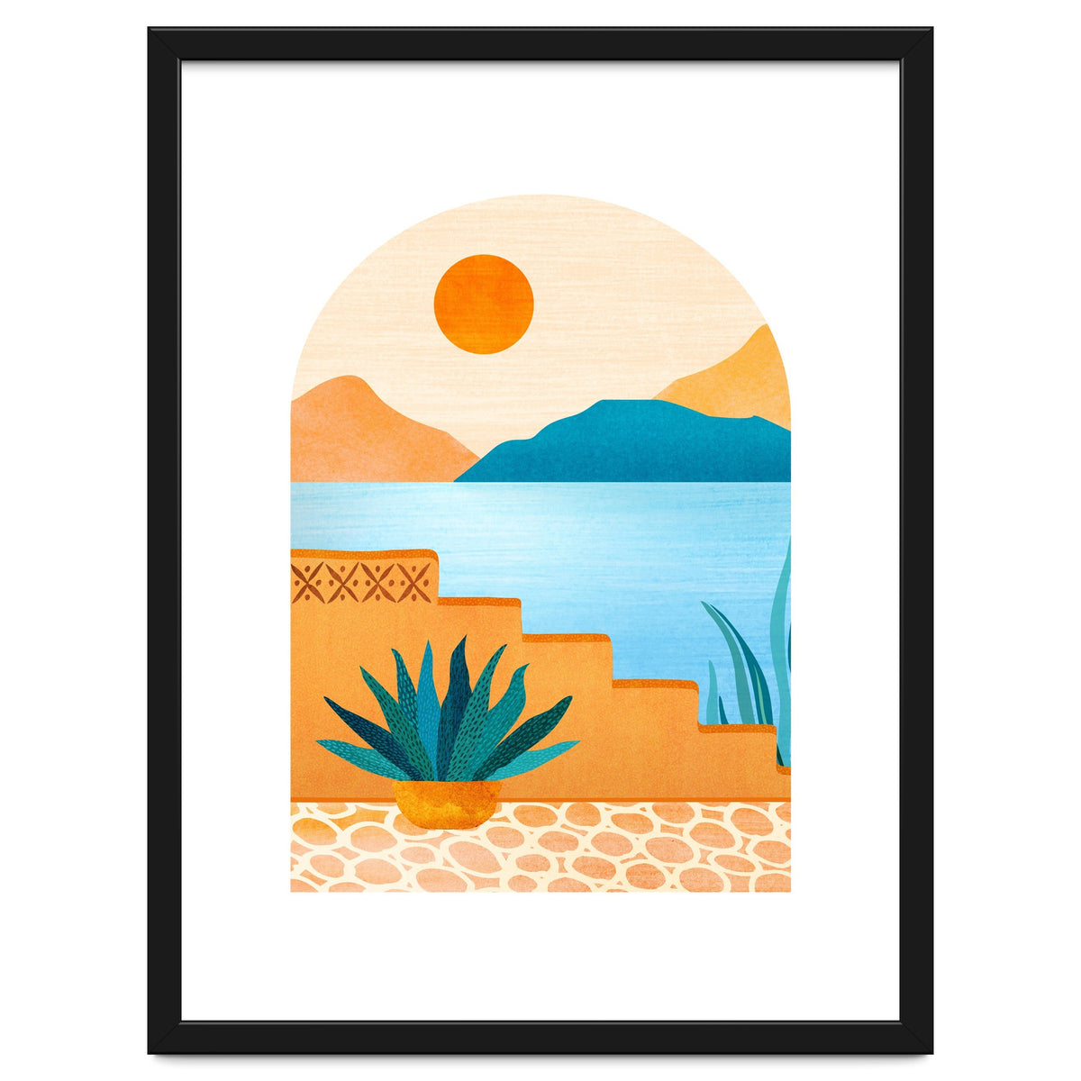 Desert Oasis Landscape