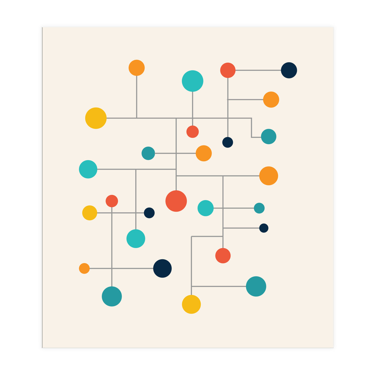 Mid Century Modern Geometry 015 (Print Only)