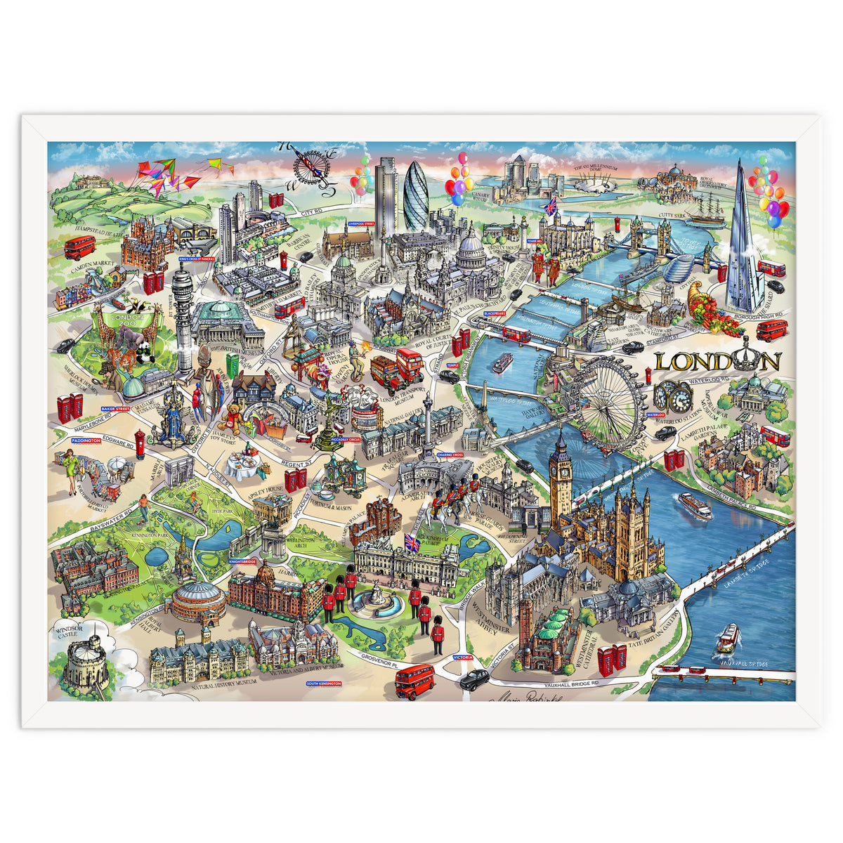 London Map Illustration