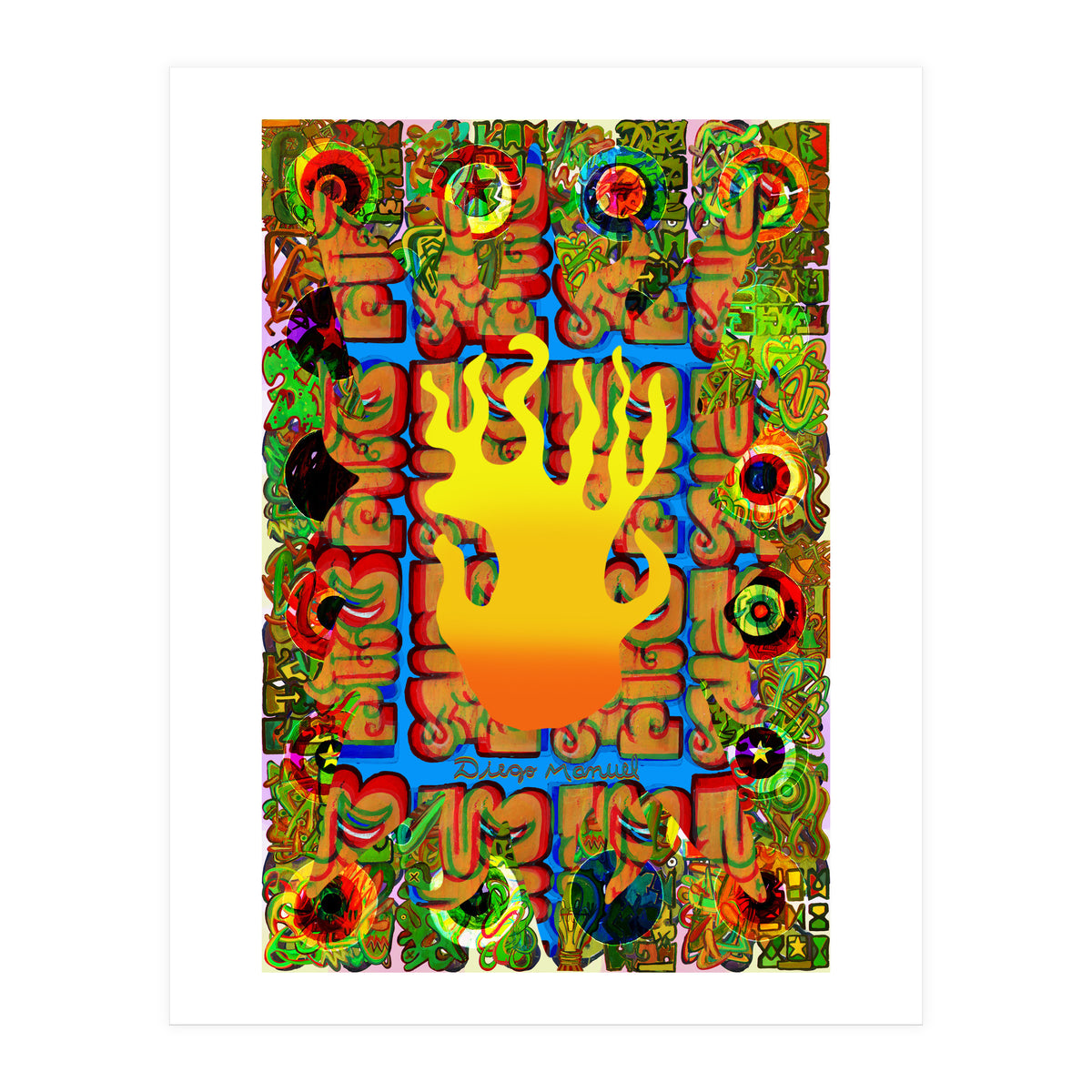 Fuego Y Graffiti 2 (Print Only)