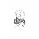 Hand Drawn Flower Girl (Print Only) thumbnail