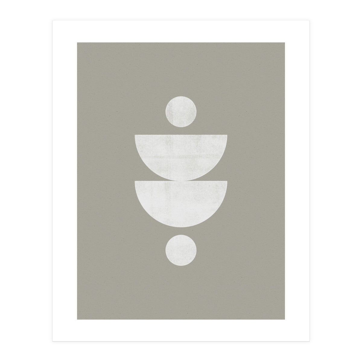 Mid-Century Modern No.23 - Woodblock Print (Print Only)