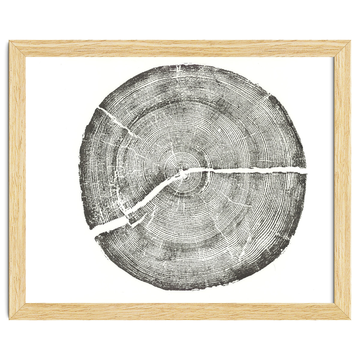 Rock Canyon, Tree Ring Print, Woodblock