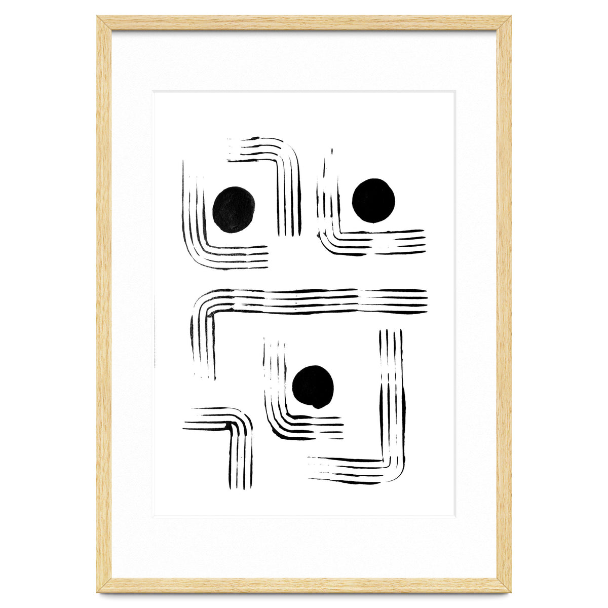 Mid-century Modern Monochrome Print #2