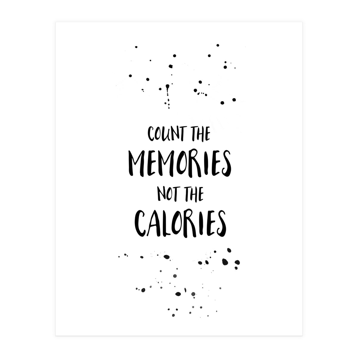 Text Art COUNT THE MEMORIES (Print Only)