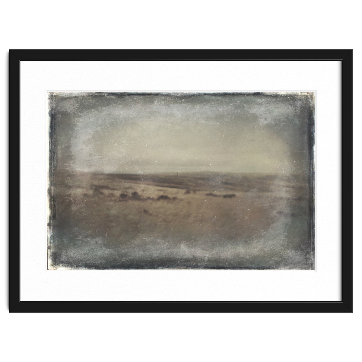 Bleak winter landscape of Saddleworth Moor